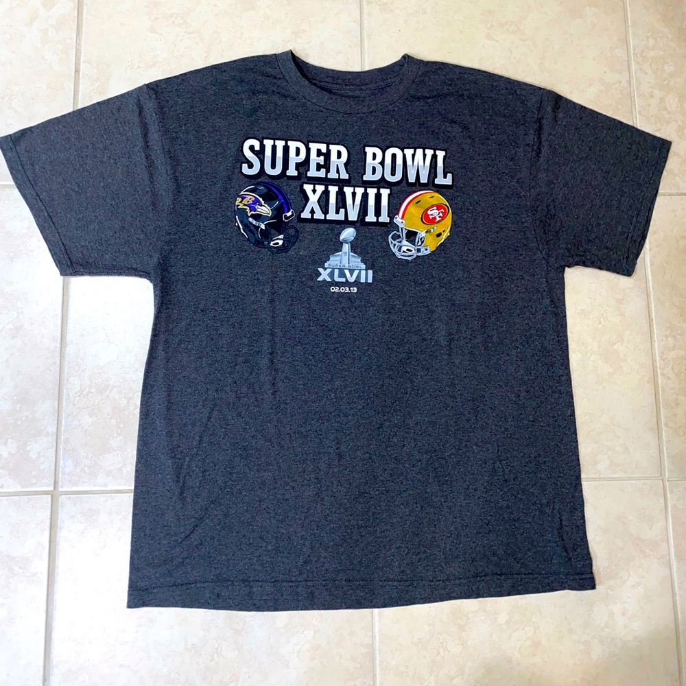 Super Bowl XLVII T-shirt Ravens vs 49ers.